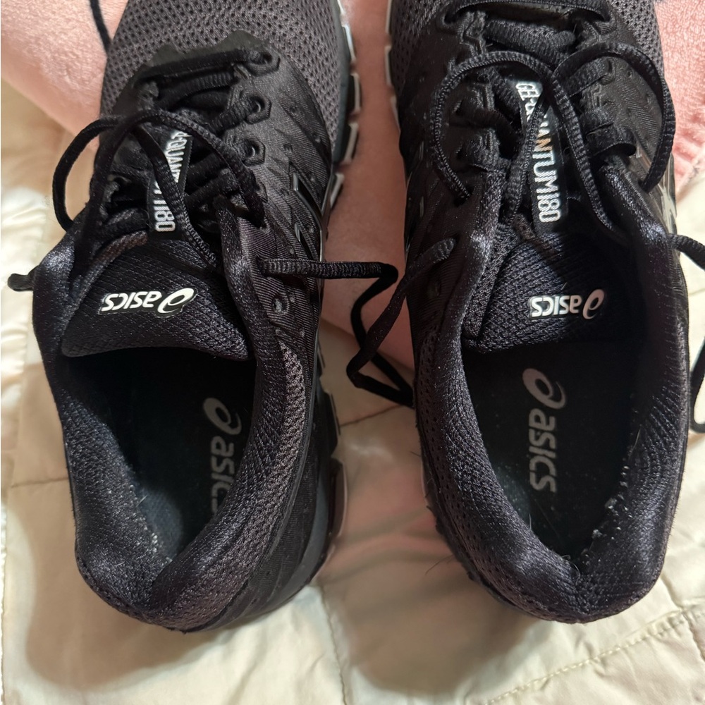 Asics Black Sneakers Gel Quantom 180 Design Women’s Size 11 worn 2-3 times.